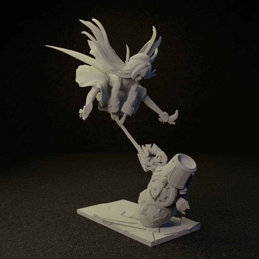 STL - Figura estilo anime de Herta