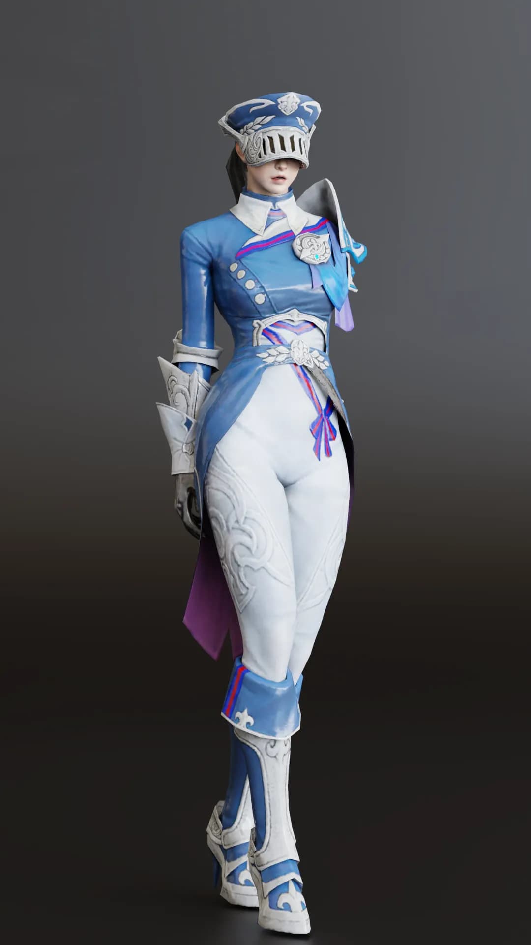 STL - figura estilo militar fantasía render 2