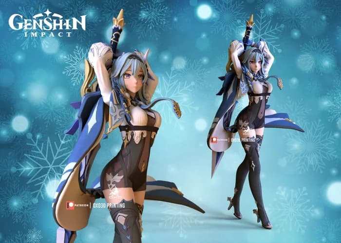 STL - Figura Eula Genshin Impact