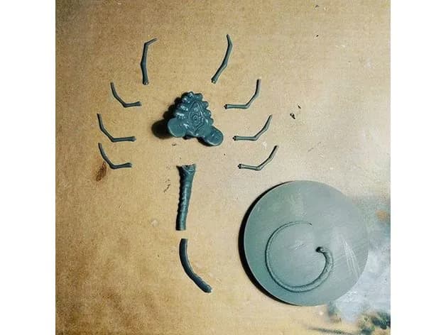 STL - Figura facehugger de alien render 4