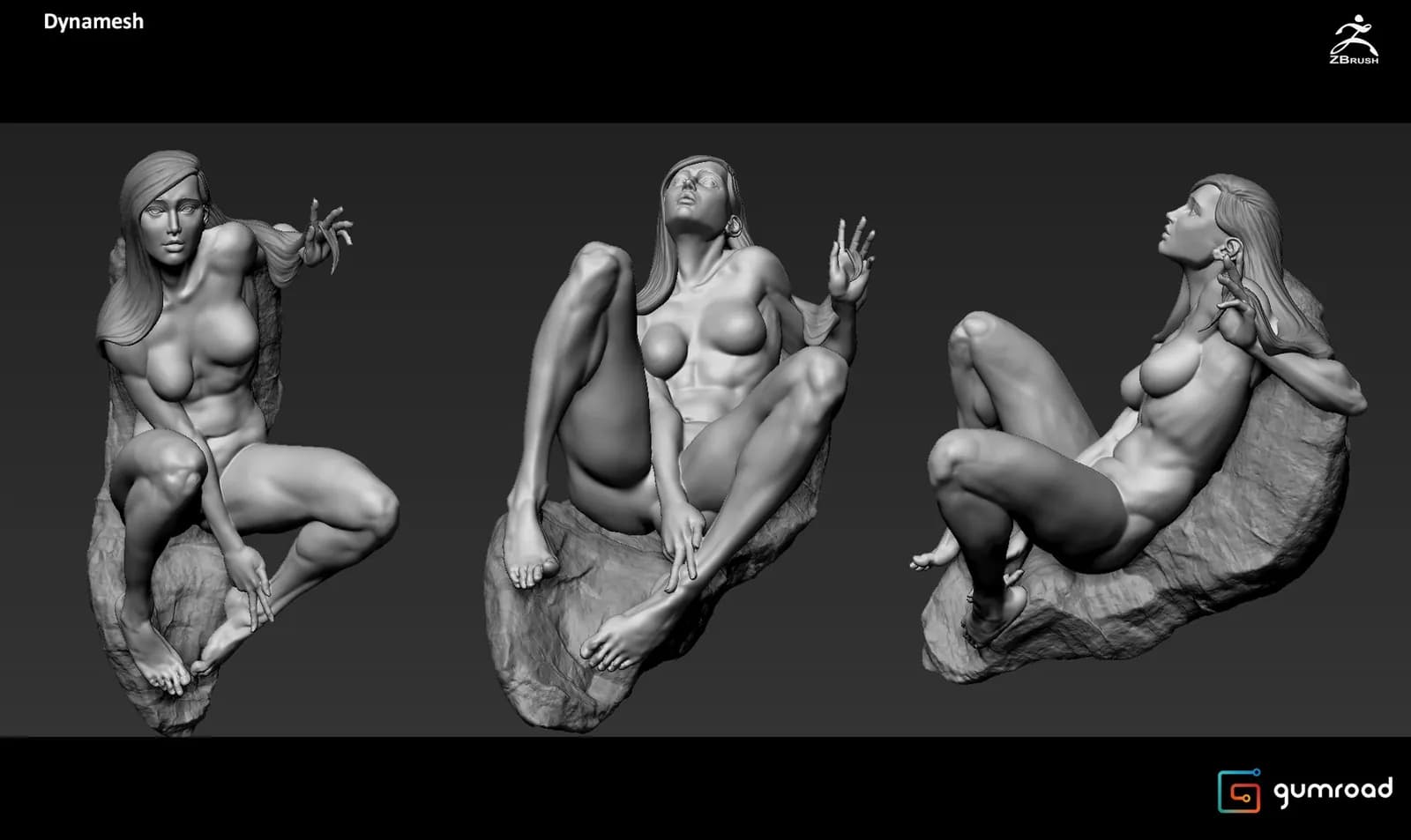 STL - Figura Femenina Anatómica Modular