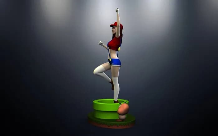 STL - Figura Femenina de Mario