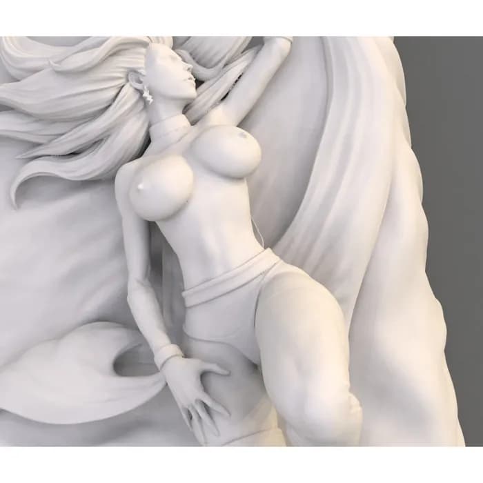 STL - Figura femenina en pose de cama
