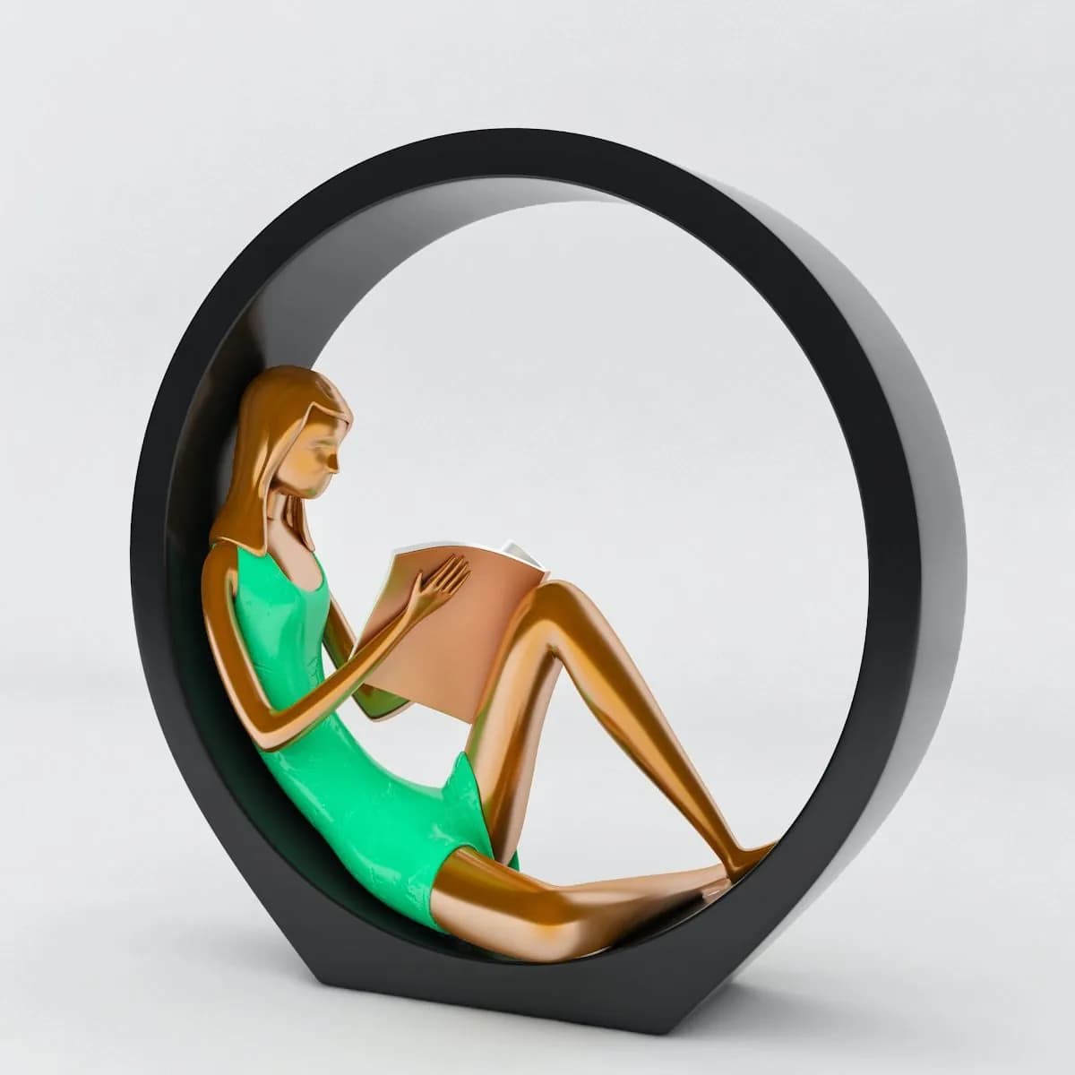 STL - Figura femenina leyendo