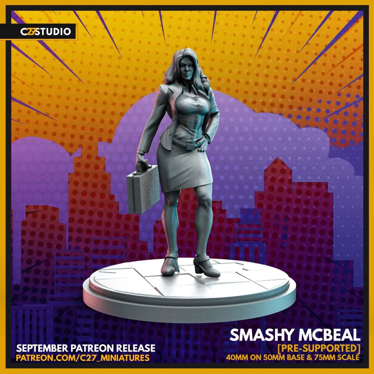 STL - Figura femenina Smashy McBeal
