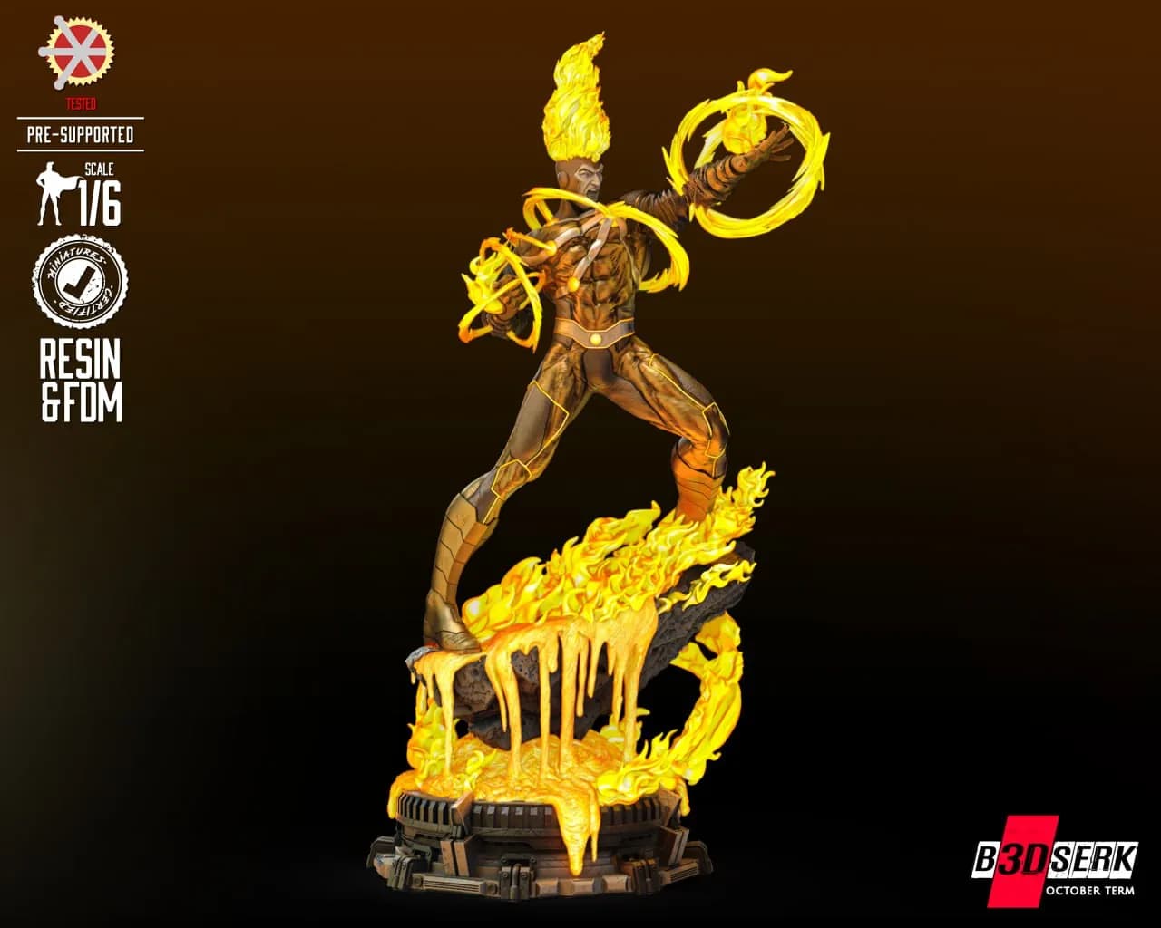 STL - figura Firestorm render 3