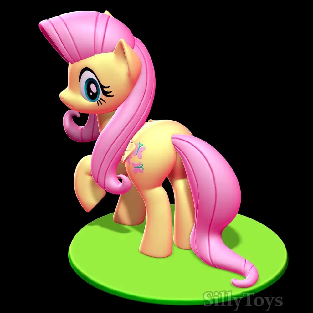STL - Figura Fluttershy My Little Pony render 3