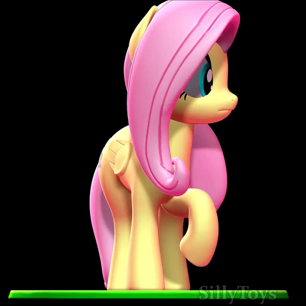 STL - Figura Fluttershy My Little Pony render 4