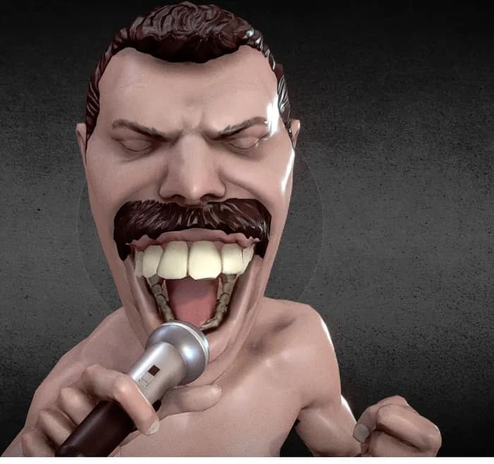 STL - Figura Freddie Mercury