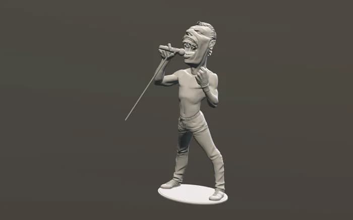 STL - Figura Freddie Mercury