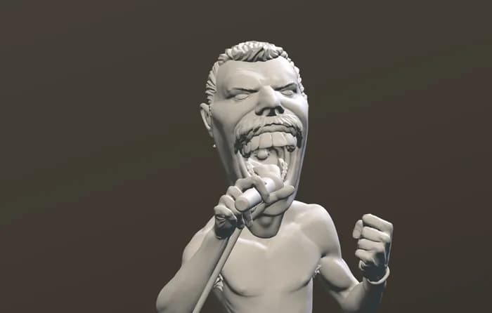 STL - Figura Freddie Mercury