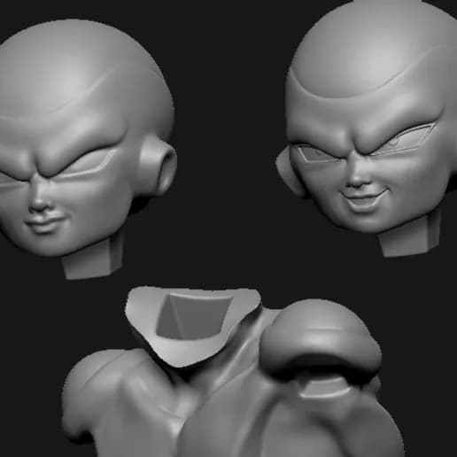 STL - Figura Freezer vs Vegeta render 2