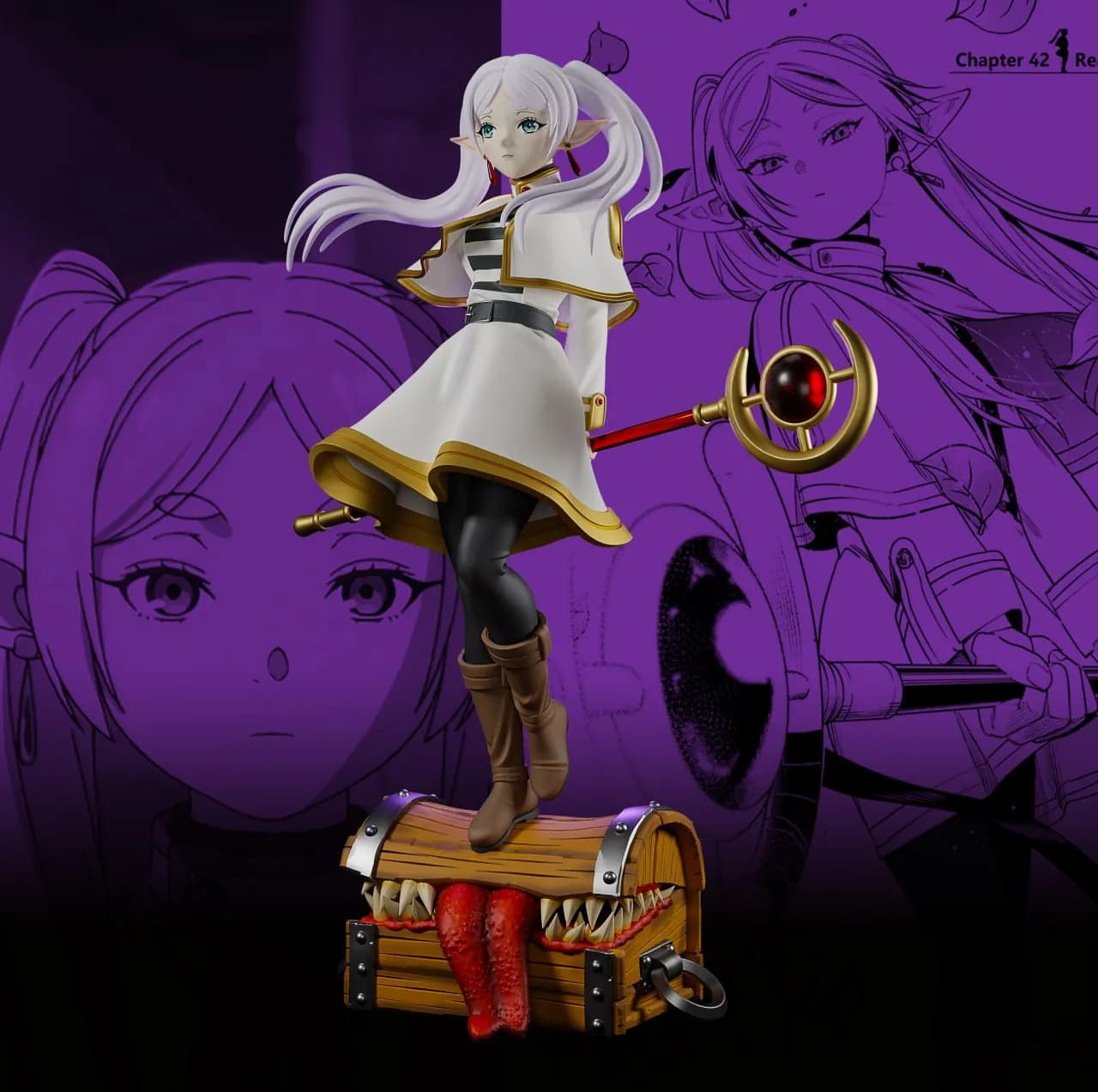 STL - Figura Frieren render 2