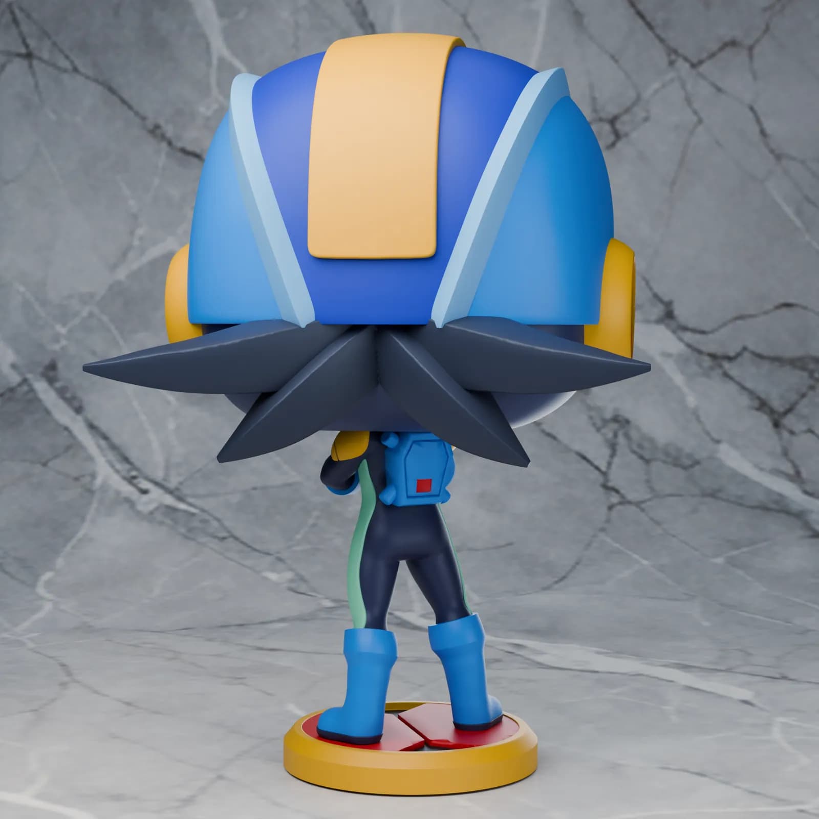 STL - Figura Funko Pop Mega Man render 4