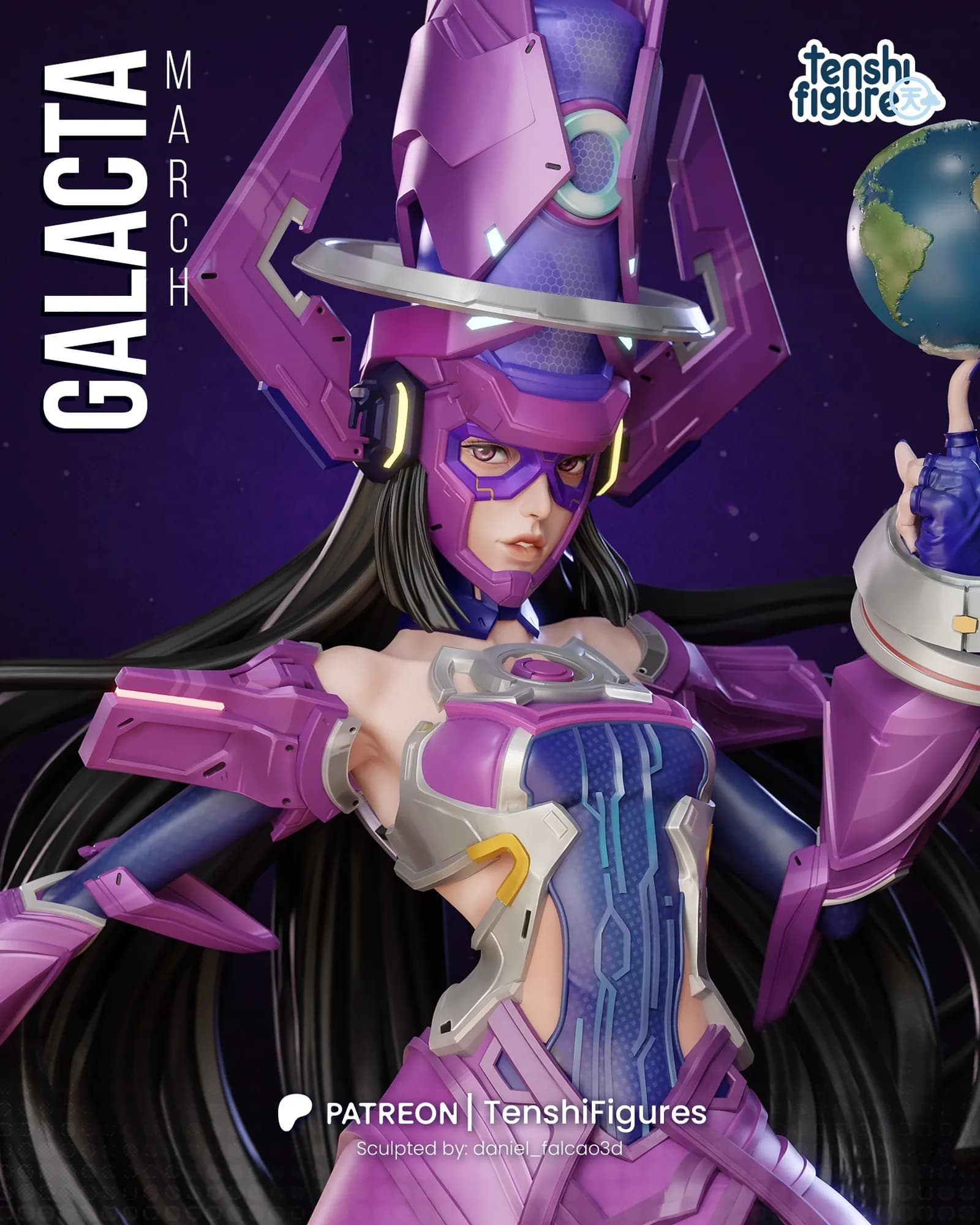 STL - Figura Galacta Estilo Anime