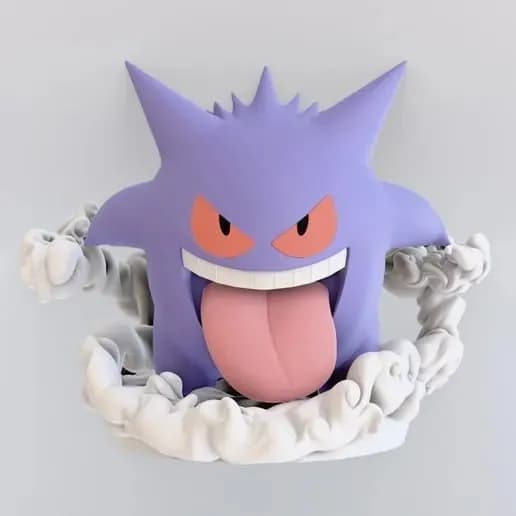 STL - Figura Gengar estilo cartoon