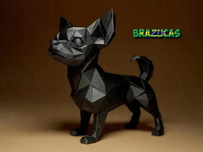 STL - figura geometrica de chihuahua