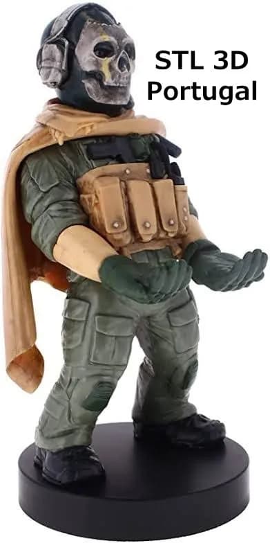 STL - Figura Ghost Call of Duty render 2