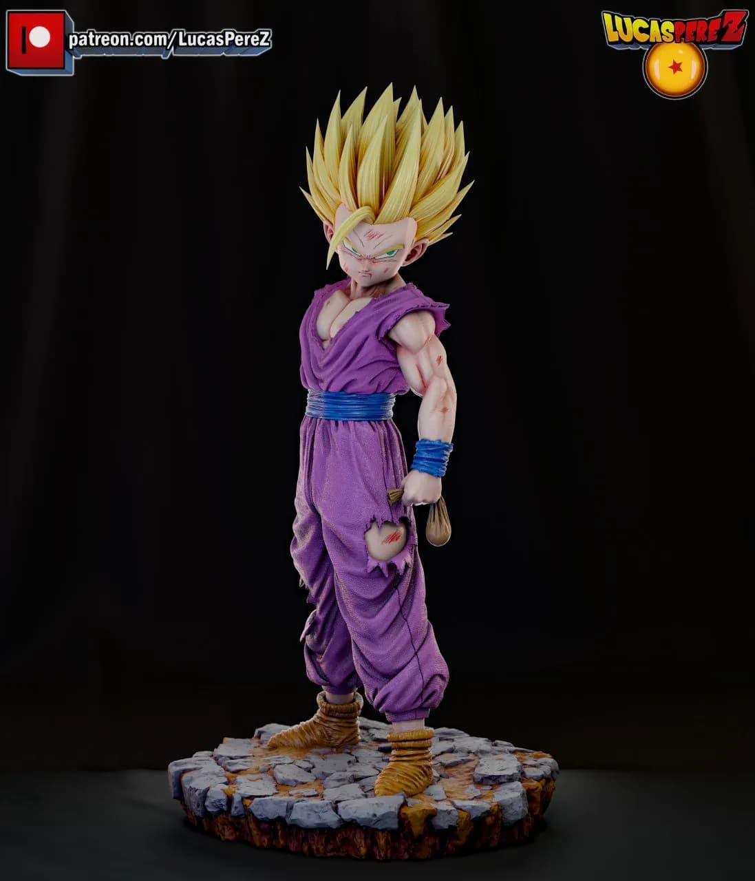 STL - Figura Gohan Super Saiyan 2 4