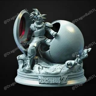 STL - Figura Goku Cápsula Dragon Ball Z