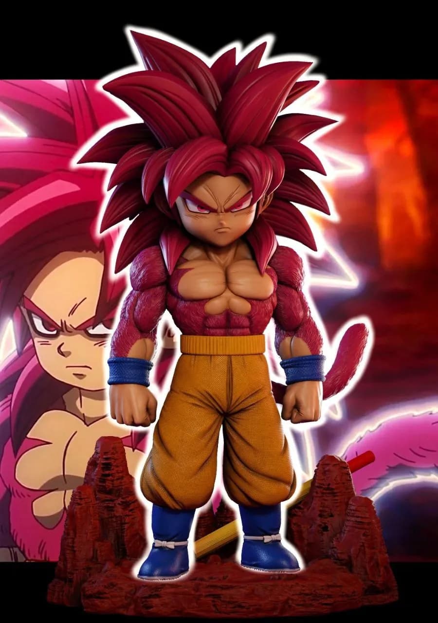 STL - Figura Goku Super Saiyajin 4