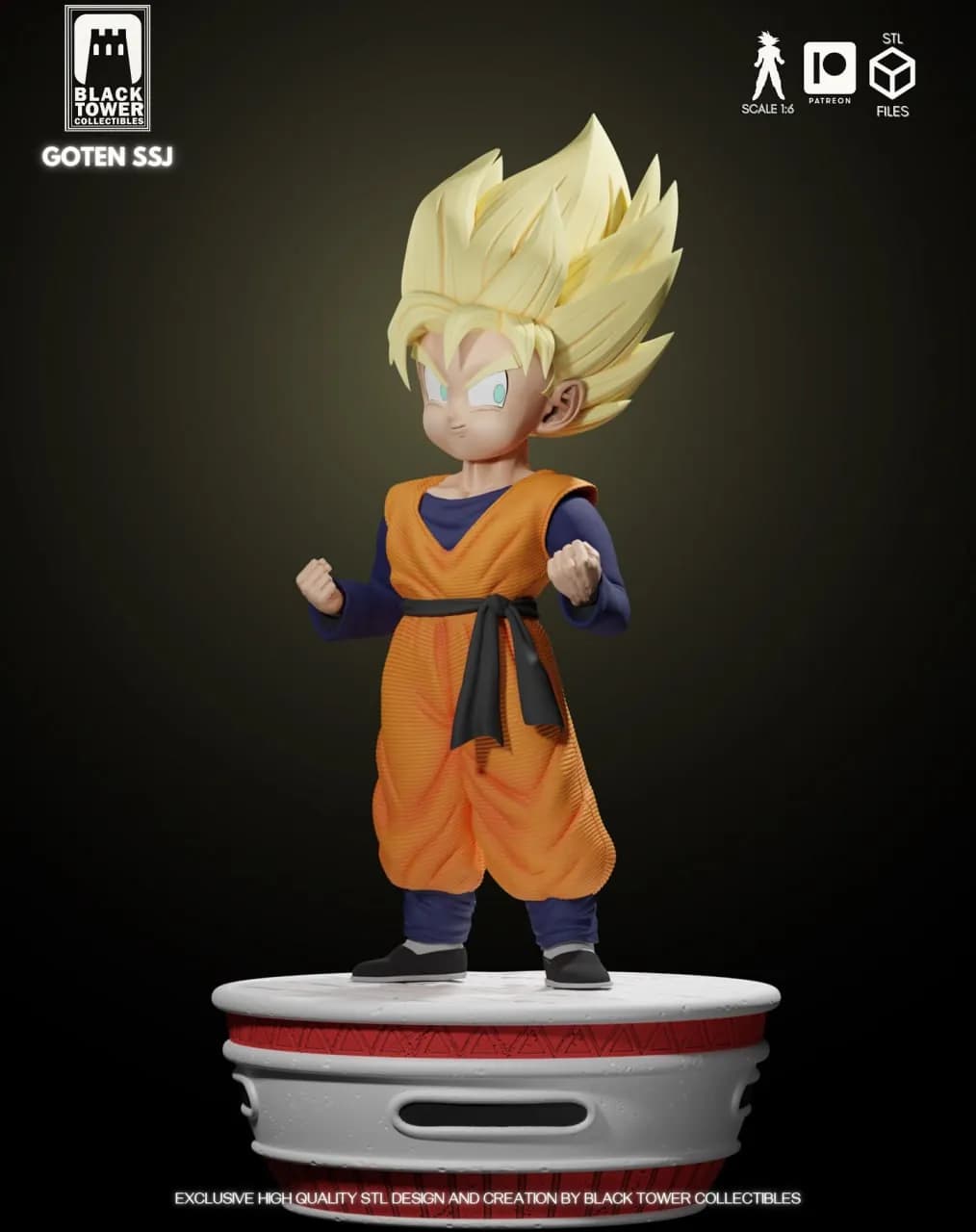 STL - Figura Goten Super Saiyan