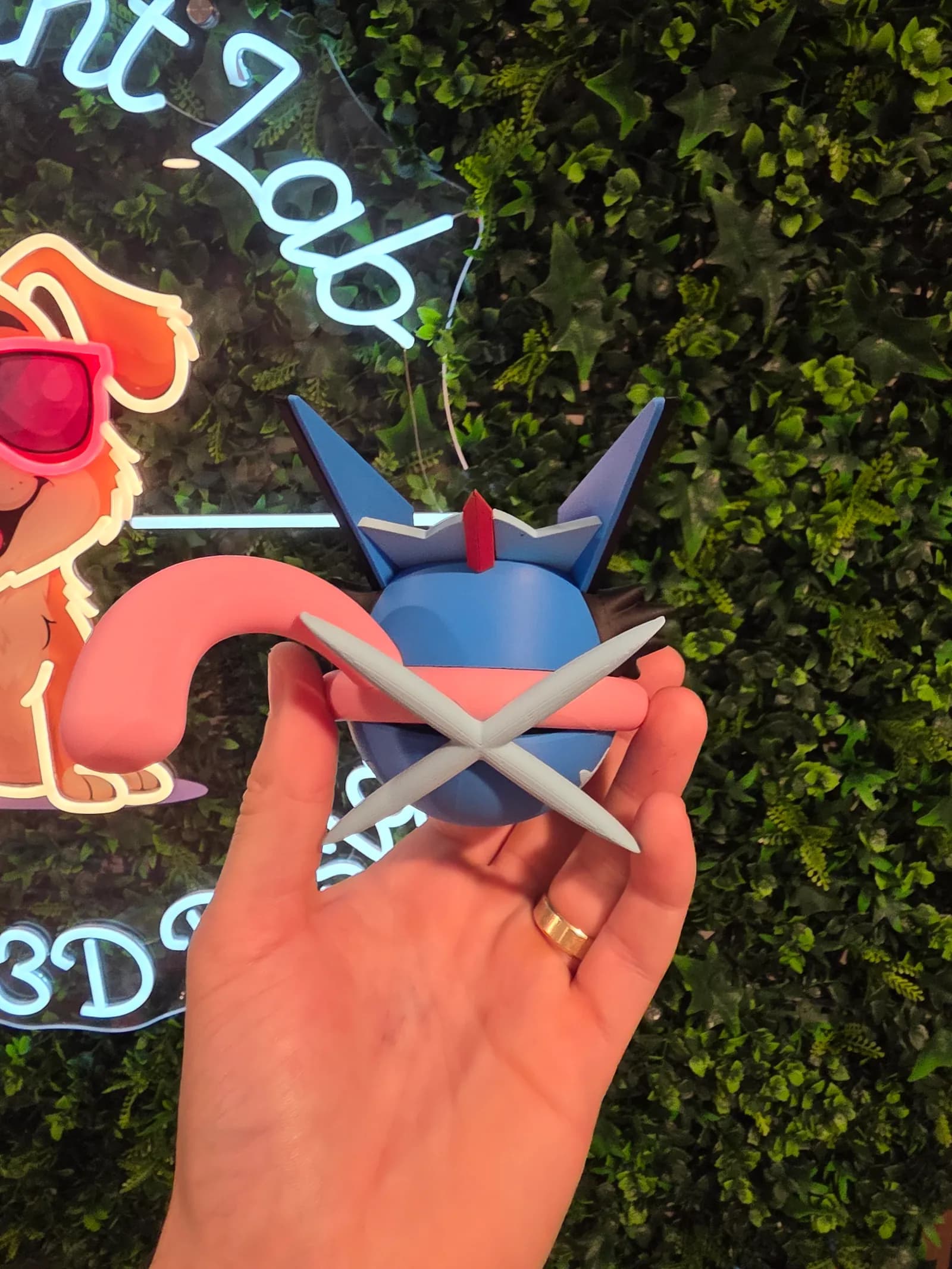 STL - Figura Greninja Estilo Ash render 5