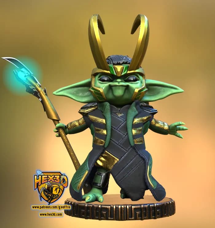 STL - Figura Groki y Sapo Addon