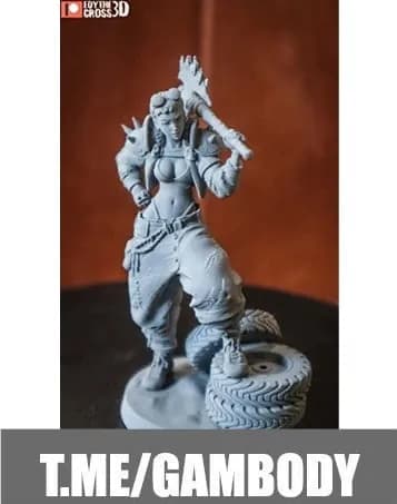 STL - Figura guerrera post apocalíptica