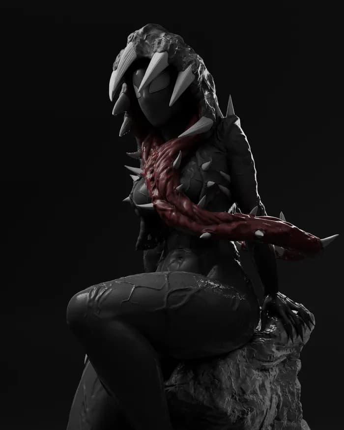 STL - Figura Gwenom render 3