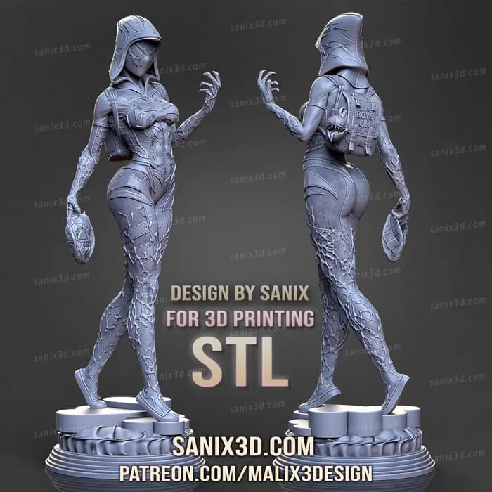 STL - Figura Gwenom 2 render 5