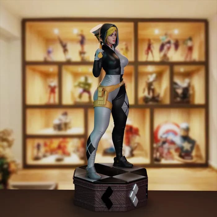 STL - Figura Harley Quinn Martillo render 4