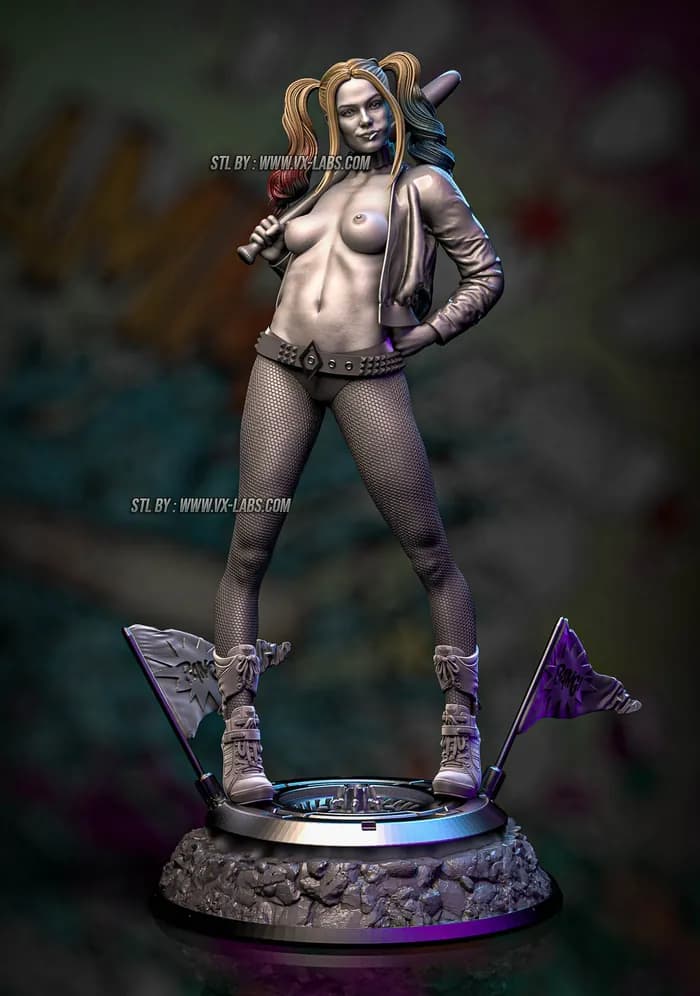 STL - Figura Harley Quinn "Miss Quinn" render 4