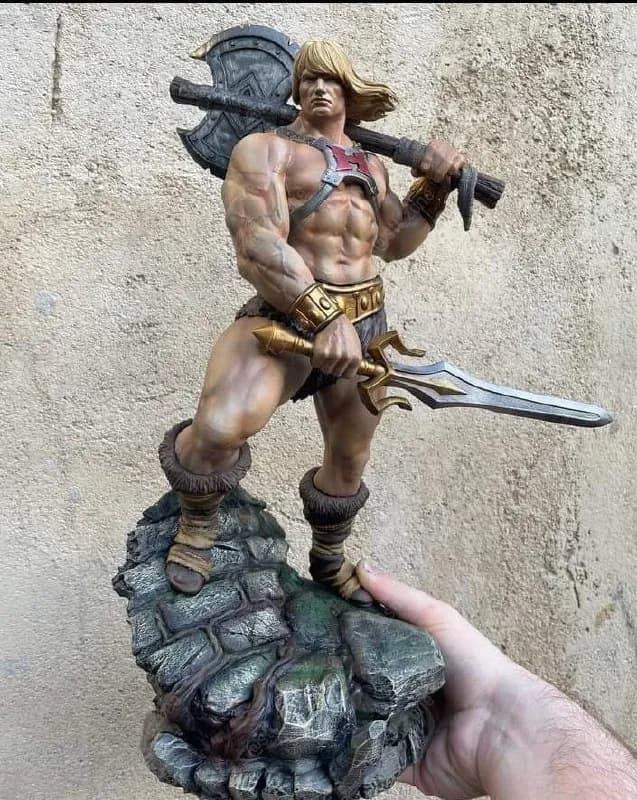 STL - Figura He Man con Hacha y Espada