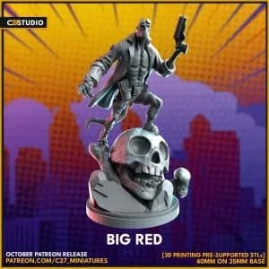 STL - figura hellboy big red