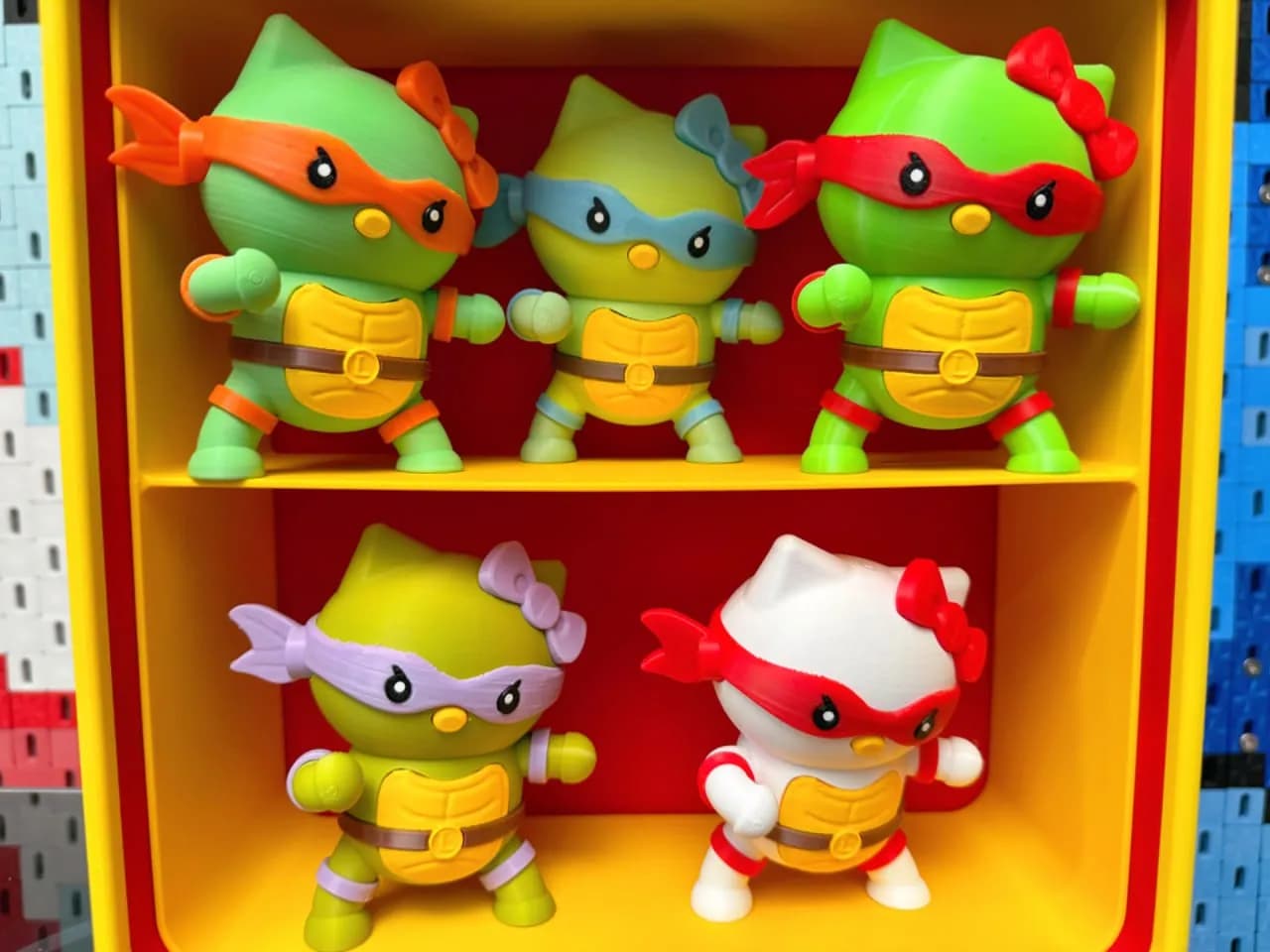 STL - Figura Hello Kitty Ninja Tortugas