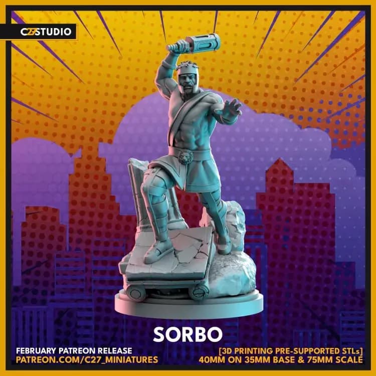 STL - Figura Hércules Sorbo