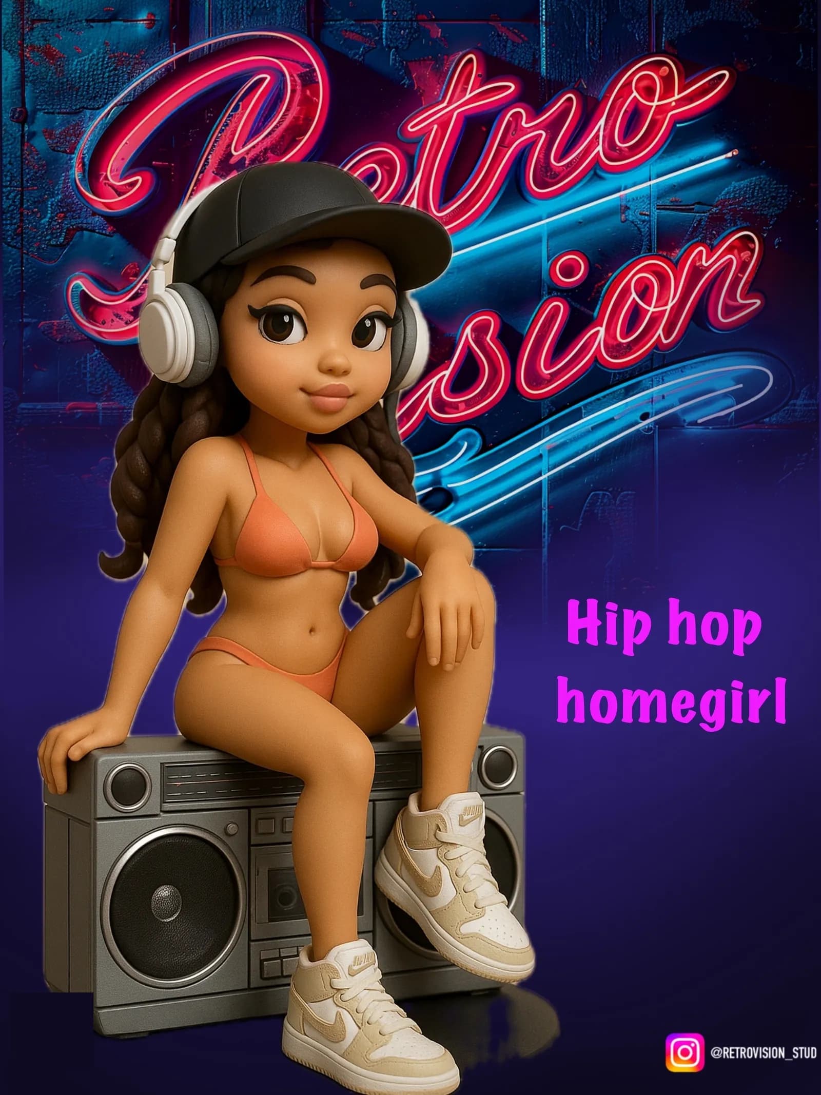 STL - Figura Hip Hop Homegirl