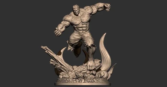 STL - Figura Hulk Enojado
