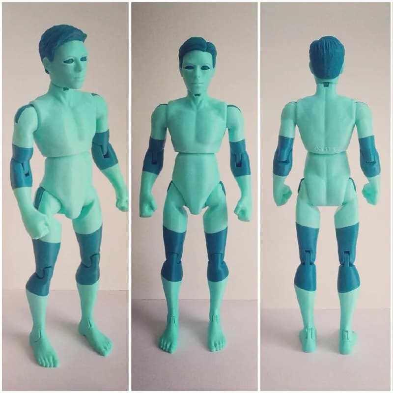 STL - figura humana articulada