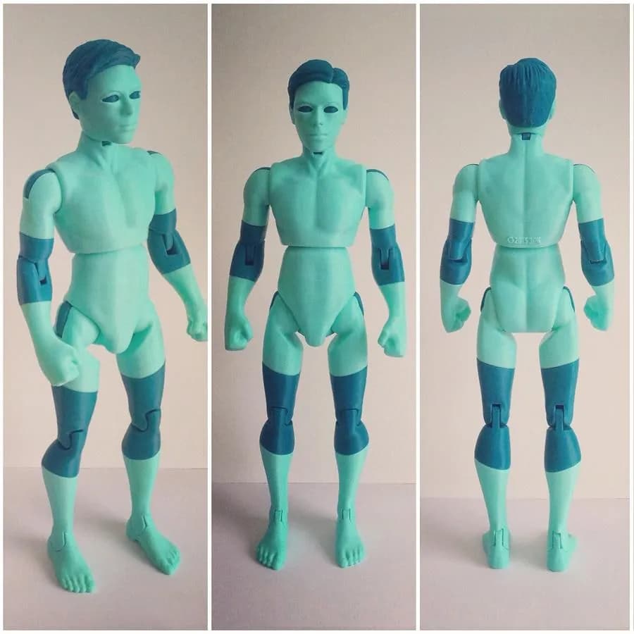STL - figura humana articulada