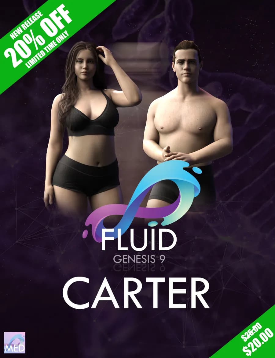 STL - Figura humana Carter Genesis 9 render 2
