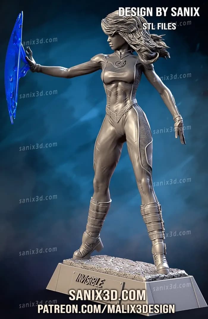 STL - Figura Invisible Woman