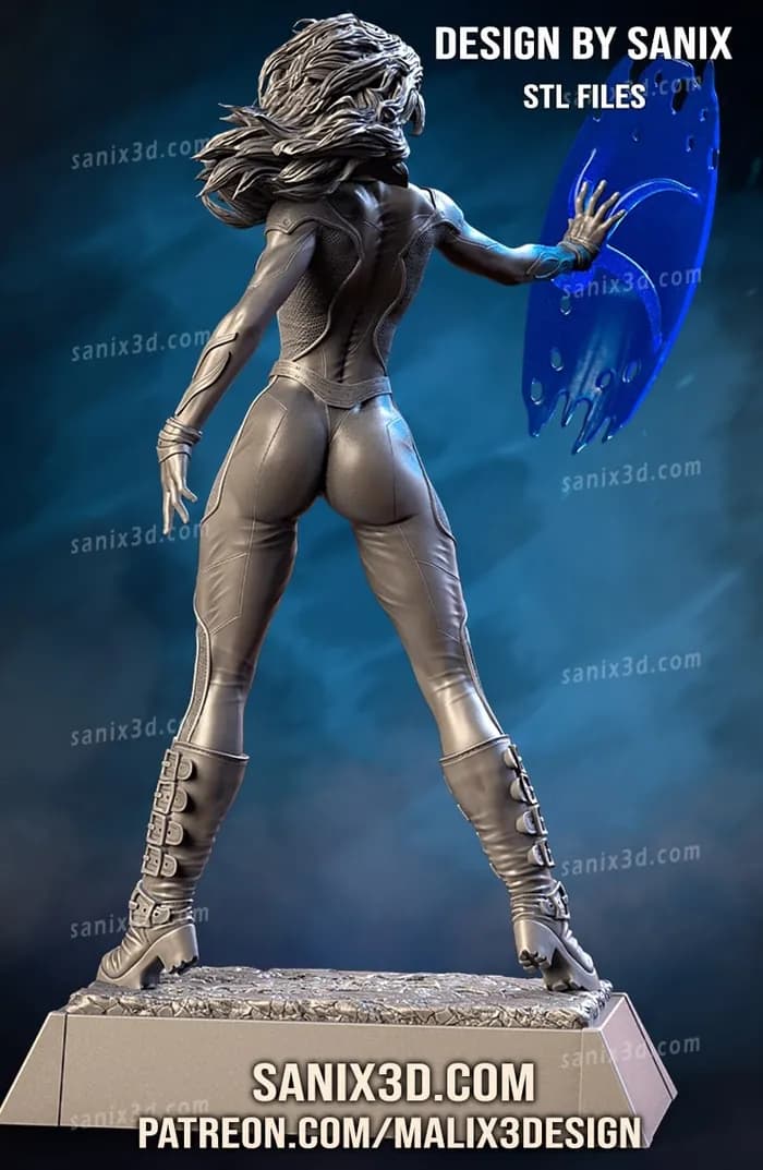 STL - Figura Invisible Woman render 3
