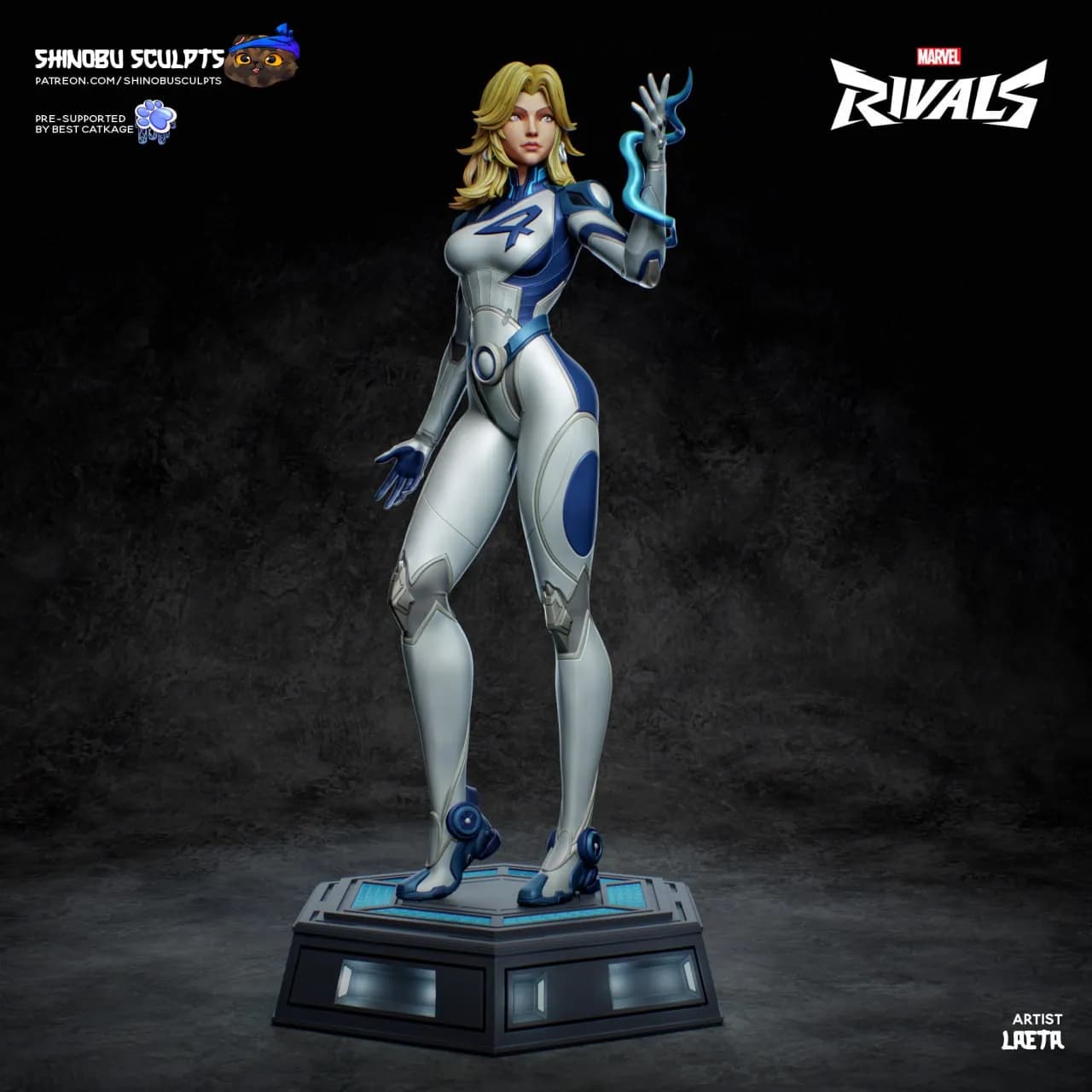 STL - Figura Invisible Woman Marvel