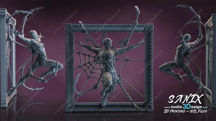 STL - Figura Iron Spider render 3