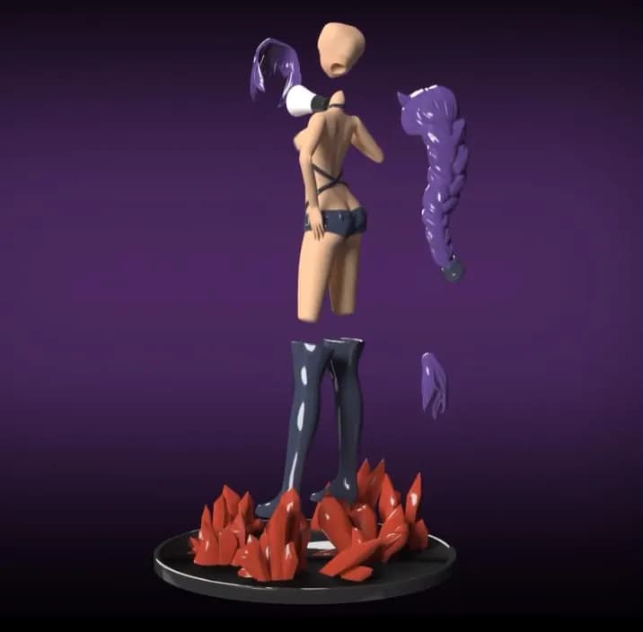 STL - Figura Jahy The Great render 3