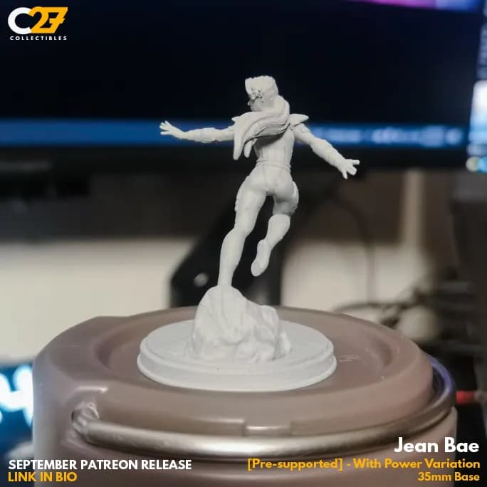 STL - Figura Jean Bae estilo cómic render 5