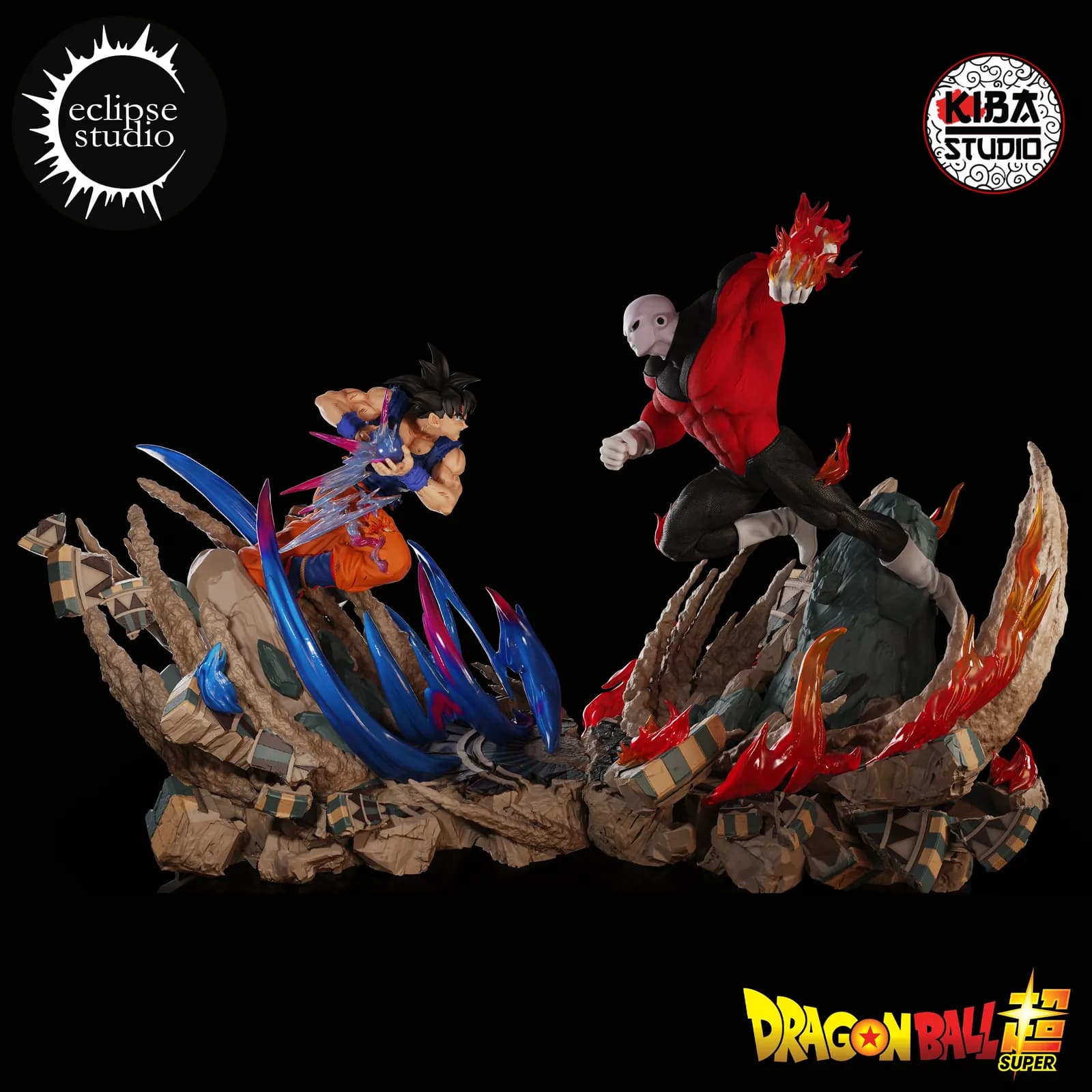 STL - Figura Jiren Full Power render 4