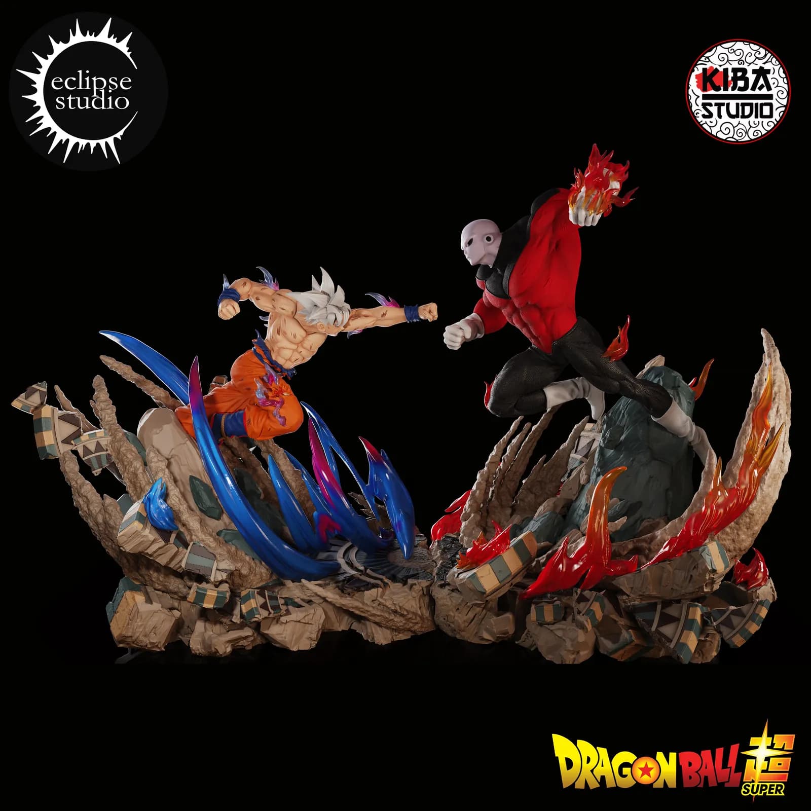 STL - Figura Jiren Full Power render 5
